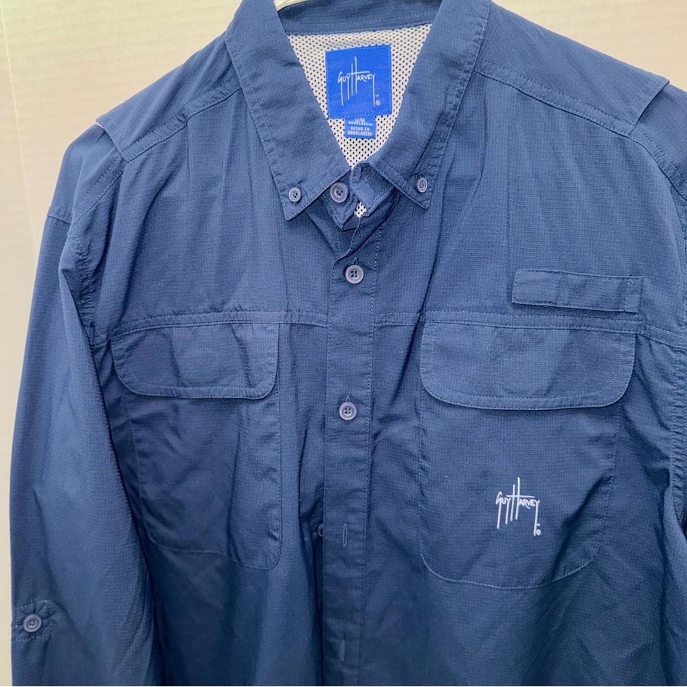 Guy Harvey Blue Lightweight Long Sleeve Shirt